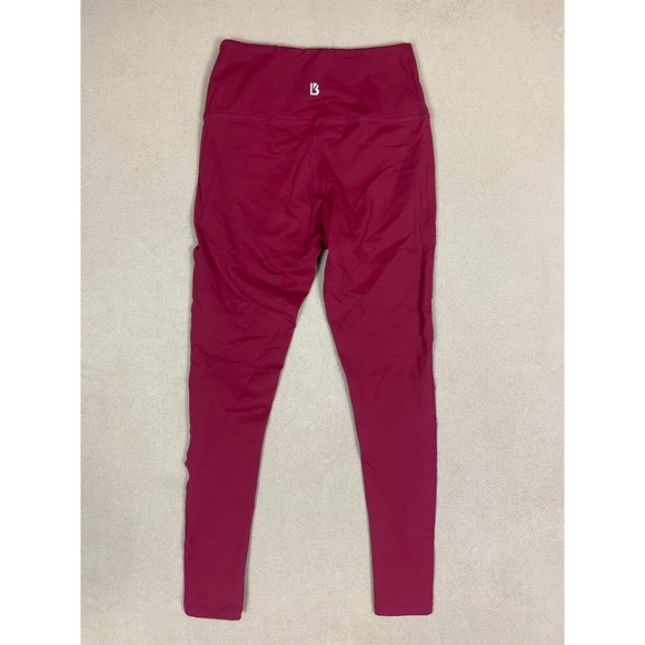 BuffBunny Leggings Adult Small Mesh Cut Out Mid Rise Logo Womens - Picture 8 of 9